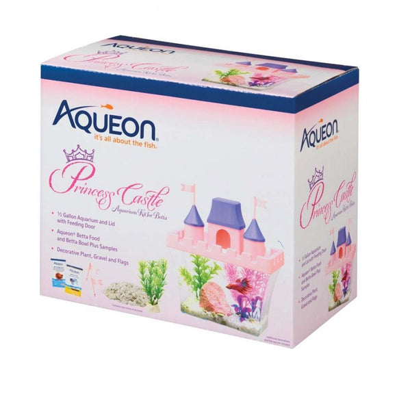[Pack of 3] - Aqueon Princess Castle Aquarium Kit for Betta 1/2 Gallon