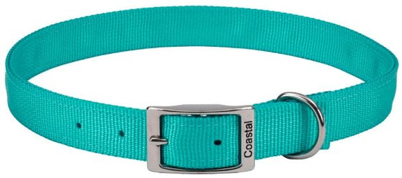 [Pack of 3] - Coastal Pet Double-ply Nylon Dog Collar Teal 20