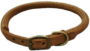 [Pack of 3] - CircleT Rustic Leather Dog Collar Chocolate 12"L x 3/8"W
