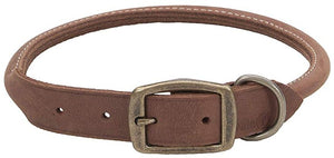 [Pack of 3] - CircleT Rustic Leather Dog Collar Chocolate 16"L x 5/8"W