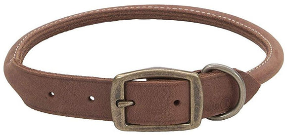 [Pack of 3] - CircleT Rustic Leather Dog Collar Chocolate 16