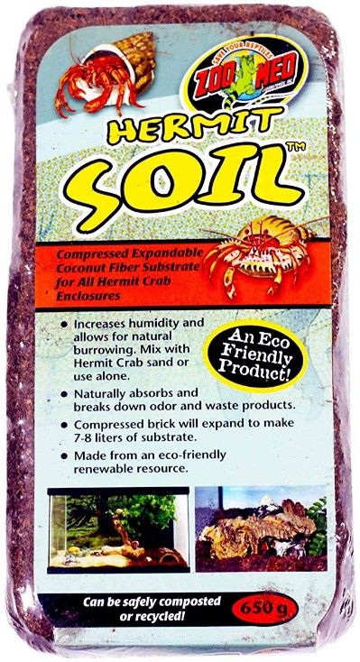 [Pack of 4] - Zoo Med Hermit Crab Soil Brick 1 count