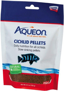 [Pack of 4] - Aqueon Mini Cichlid Food Pellets 4.5 oz