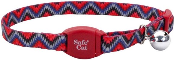 [Pack of 4] - Coastal Pet Safe Cat Breakaway Collar Collar Maroon Diamond 12