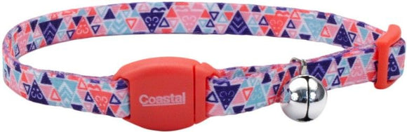 [Pack of 4] - Coastal Pet Safe Cat Breakaway Collar Collar Multi Triangle 12
