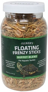 [Pack of 3] - Flukers Floating Frenzy Buffet Blend for Aquatic Turtles 11.5 oz