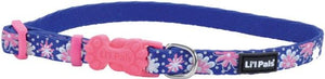 [Pack of 4] - Li'L Pals Reflective Collar - Flowers with Dots 8-12"L x 3/8"W