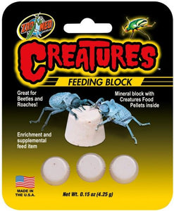 [Pack of 4] - Zoo Med Creatures Feeding Block .15 oz