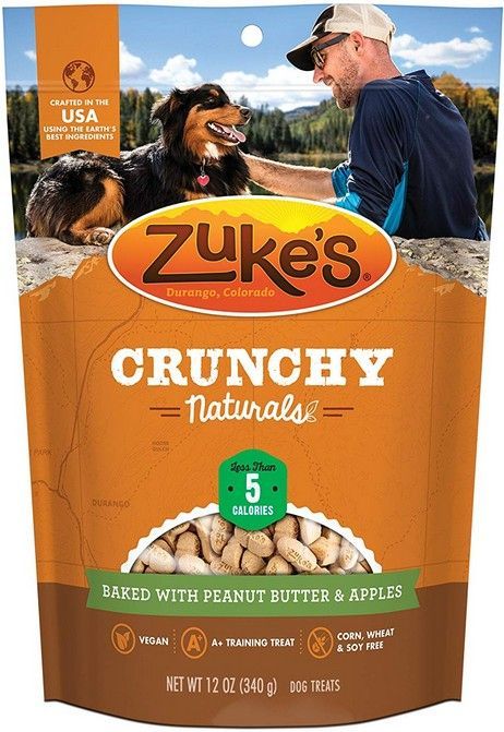 [Pack of 3] - Zukes Crunchy Naturals With Peanut Butter & Apples 12 oz