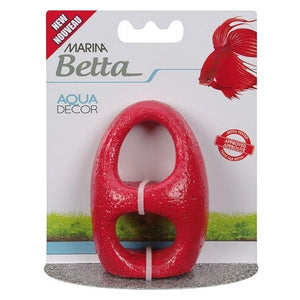 [Pack of 4] - Marina Betta Aqua Decor - Red Stone Archway 1 count