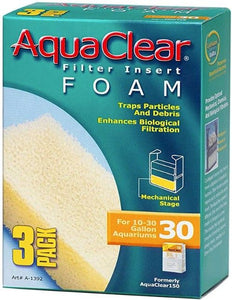 [Pack of 4] - Aquaclear Filter Insert Foam Size 30 - 3 count