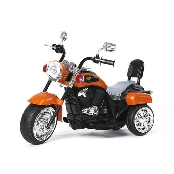 6V Chopper Style Ride on Trike (Orrange) - Orange