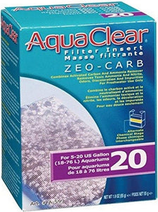 [Pack of 4] - AquaClear Filter Insert - Zeo-Carb 20 gallon - 1 count