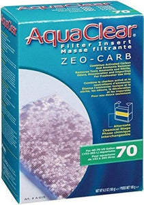 [Pack of 4] - AquaClear Filter Insert - Zeo-Carb 70 gallon - 1 count