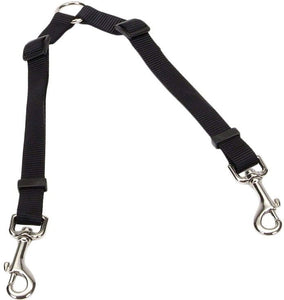 [Pack of 3] - Coastal Pet Two Dog Adjustable Nylon Coupler Black 36"L x 3/4"W