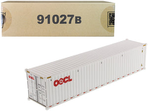 PACK OF 2 - 40' Dry Goods Sea Container OOCL"" White ""Transport Series"" 1/50 Model by Diecast Masters""""