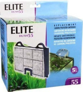 Elite Hush 55 Replacement Carbon / Polyester Cartridges 5 count