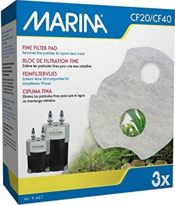 [Pack of 3] - Marina Canister Filter Replacement Fine Filter Pad for CF20/CF40 3 count