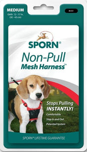 [Pack of 2] - Sporn Non Pull Mesh Harness for Dogs - Black Medium