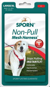 [Pack of 2] - Sporn Non Pull Mesh Harness for Dogs - Black Large/ X-Large