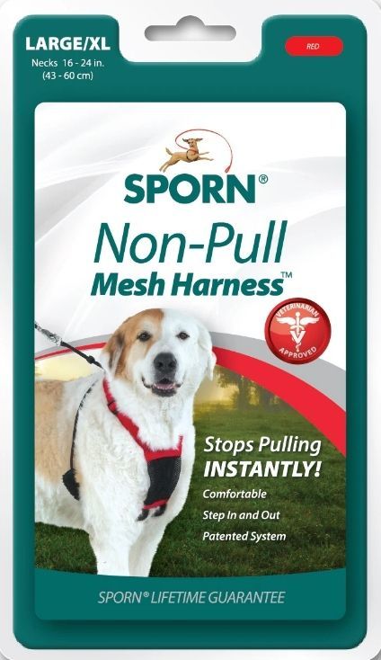 [Pack of 2] - Sporn Non Pull Mesh Harness for Dogs - Black Large/ X-Large