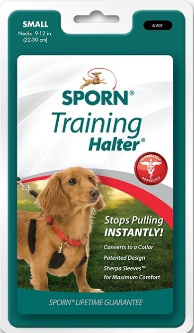[Pack of 2] - Sporn Original Training Halter for Dogs - Black Small