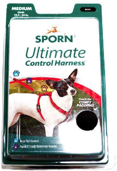 [Pack of 2] - Sporn Ultimate Control Harness for Dogs - Black Medium