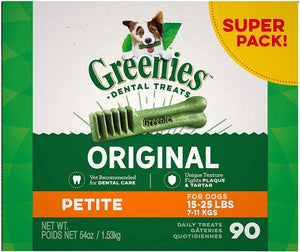 Greenies Original Dental Dog Chews 90 count