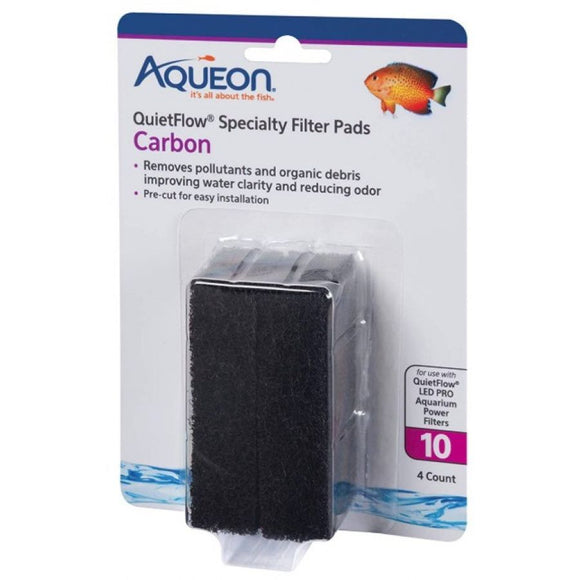 [Pack of 4] - Aqueon Carbon for QuietFlow LED Pro 10 4 count