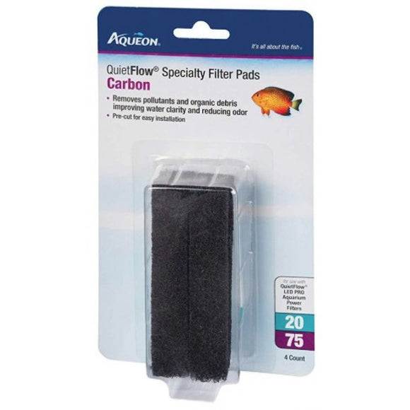 [Pack of 4] - Aqueon Carbon for QuietFlow LED Pro 20/75 4 count