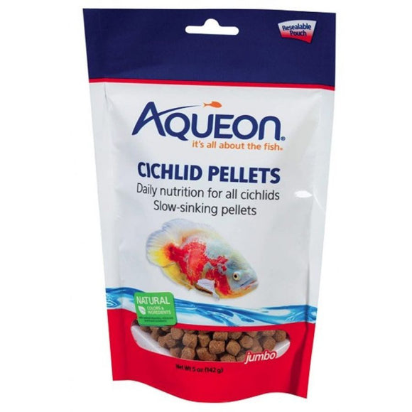[Pack of 4] - Aqueon Medium Cichlid Food Pellets 5 oz