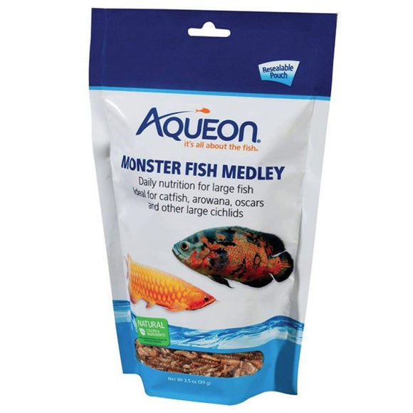 [Pack of 3] - Aqueon Monster Fish Medley Food 3.5 oz