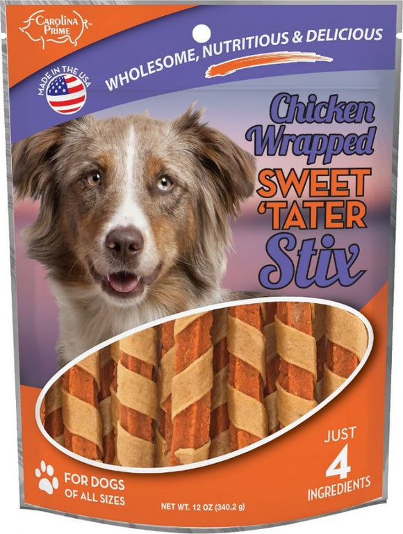 [Pack of 3] - Carolina Prime Chicken Wrapped Sweet Tater Stix 12 oz