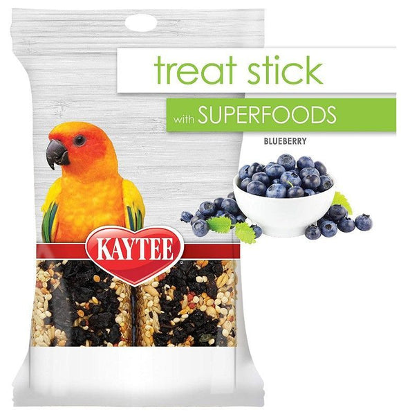 [Pack of 4] - Kaytee Superfoods Avian Treat Stick - Blueberry 5.5 oz