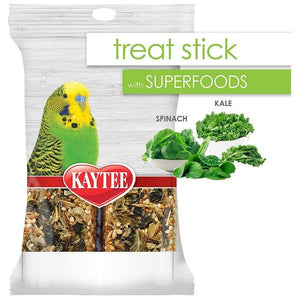 [Pack of 4] - Kaytee Superfoods Avian Treat Stick - Spinach & Kale 5.5 oz