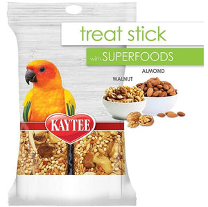 [Pack of 4] - Kaytee Superfoods Avian Treat Stick - Walnut & Almonds 5.5 oz