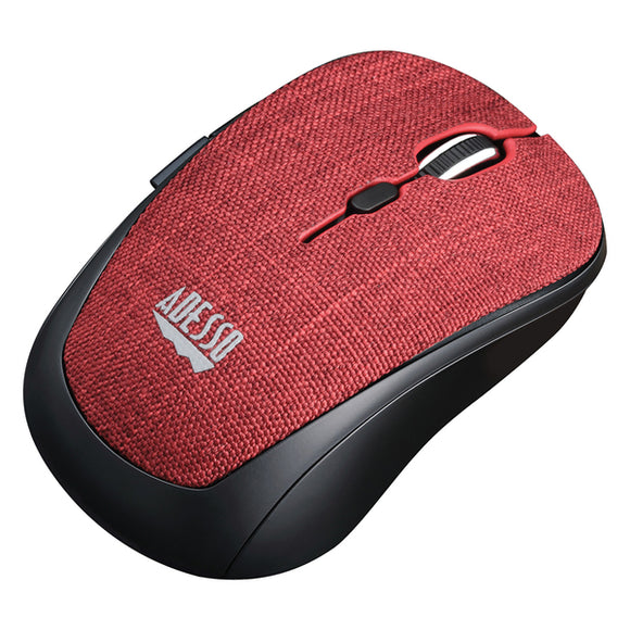 Adesso iMouse S80R iMouse S80R Wireless Fabric Optical Mini Mouse for Windows (Red)