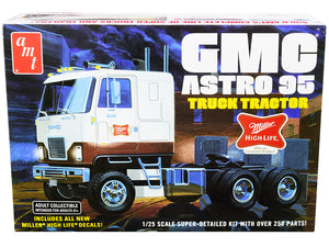 Skill 3 Model Kit GMC Astro 95 Truck Tractor \Miller\" 1/25 Scale Model by AMT"