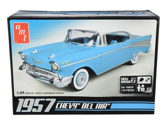 PACK OF 2 - Skill 2 Model Kit 1957 Chevrolet Bel Air 1/25 Scale Model by AMT