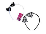 1 Count Polka Dot Bow Head Band in Assorted Colors Pack of 18