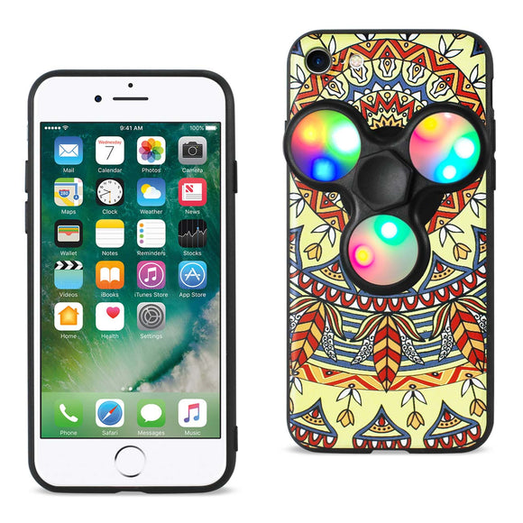 Reiko iPhone 7/8/SE2 Case Design The Inspiration Of Terre Case With Led Fidget Spinner Clip On In Saffron