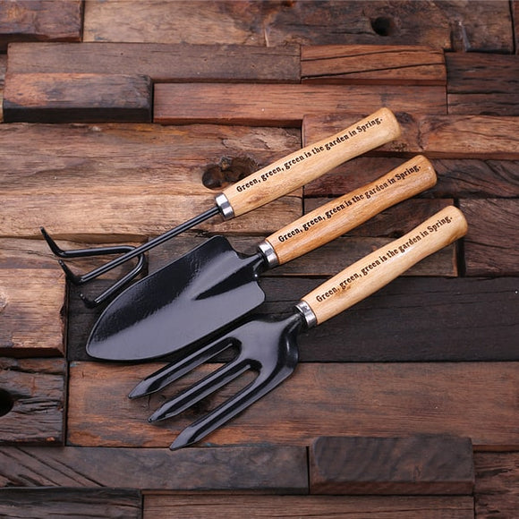 Personalized 3 pc Garden Tools Set