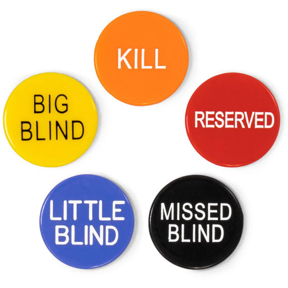 1' Button Combo Pack (Little: Big: Kill: Miss: Reserve)