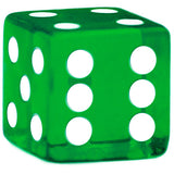 100 (One Hundred) 19mm 6 Sided Green Gaming Dice