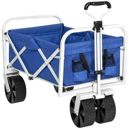 Folding Sturdy Utility Wagon Garden Beach Cart