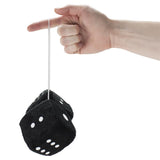 Pair of Black 3in Hanging Fuzzy Dice