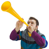 Red 26in Plastic Vuvuzela Stadium  Horn: Collapses to 14in