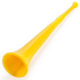 Yellow 26in Plastic Vuvuzela Stadium Horn: Collapses to 14in