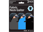 3 Pack Solid Neck Gaiter 3 Asst Colors Pack of 30
