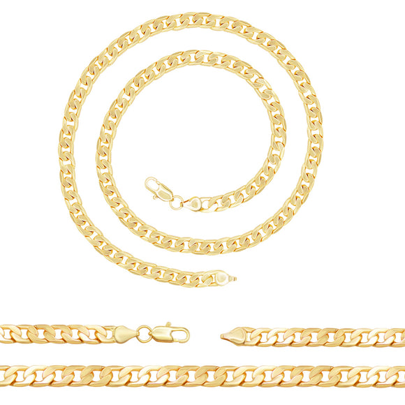 Cuban Link Chain 14K Gold Filled Necklace 24
